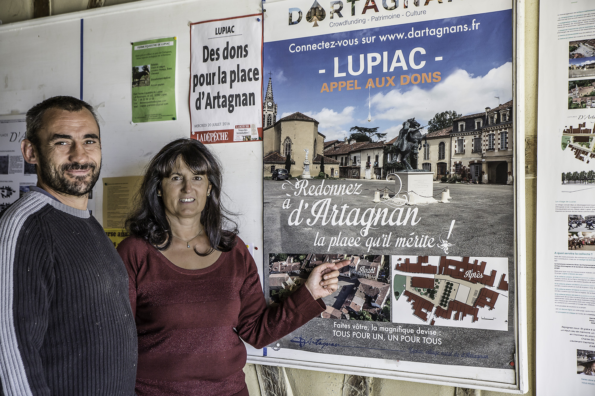 2  Frédéric Cornu et Véronque Thieux-Louit et l'affiche 1bis 101016.jpg