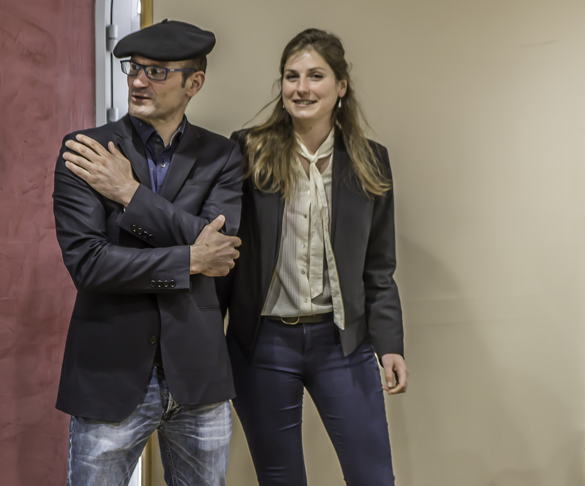 7 Olivier Bourdet-Pees et Nadine Raymond  à la salle de dégustation à Saint-Mont1bis 250317.jpg