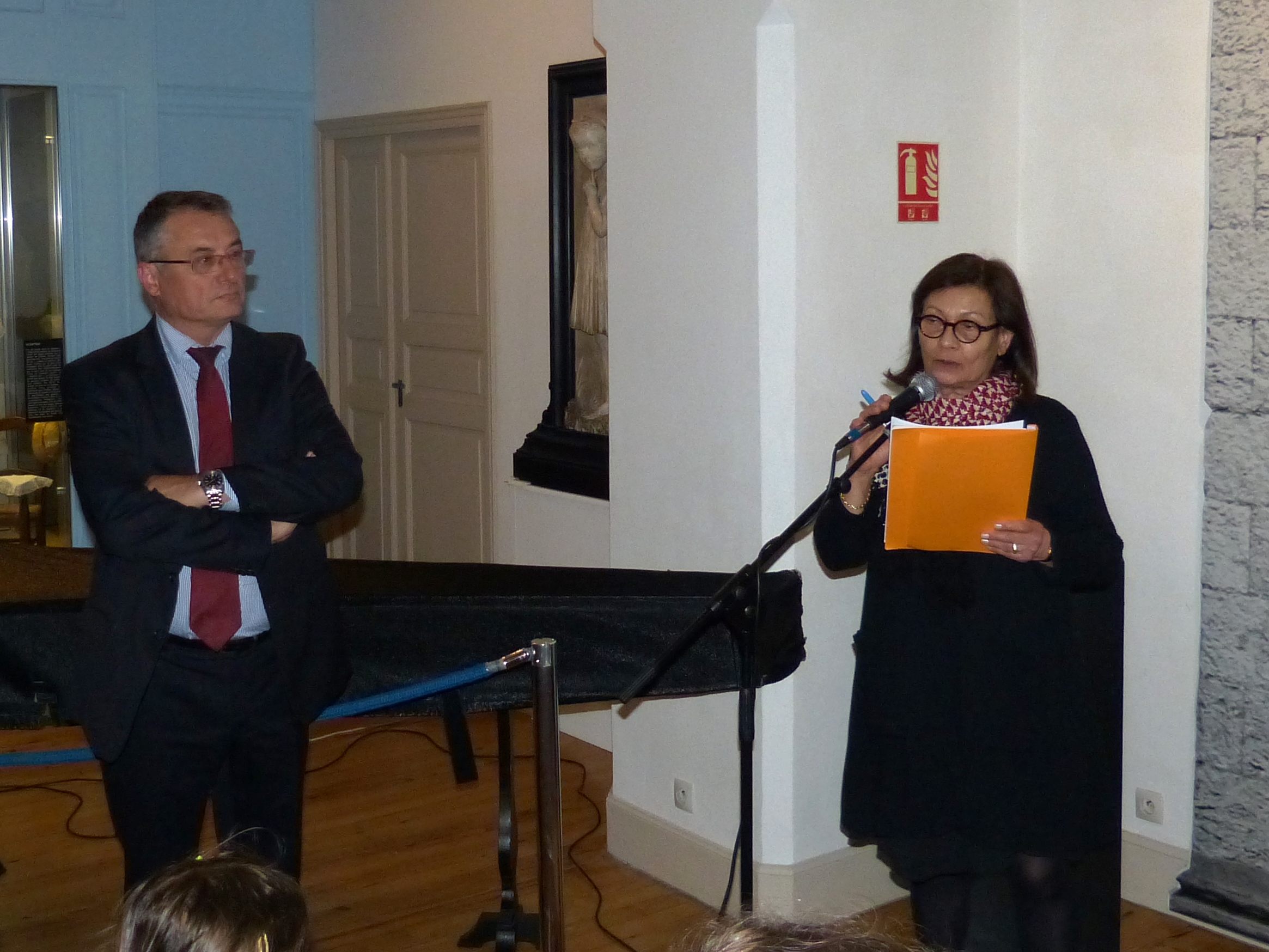 JOELLE MARTIN avec à ses côtés Michel BAYLAC vice-président du GACDG.JPG