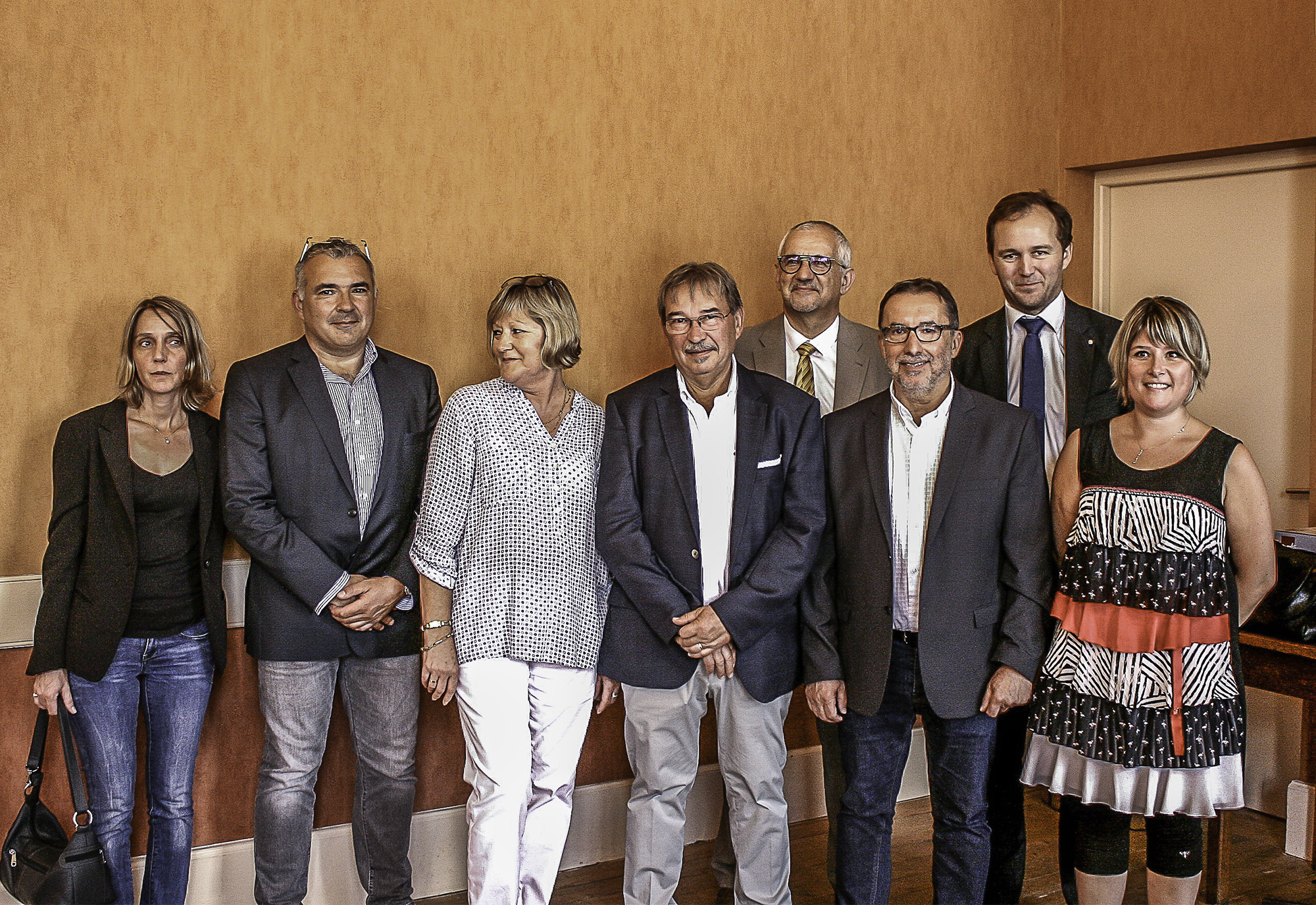 DR Jean-François Van Overstraeten Avec famille, maire et président CCI 1bis 110717.JPG