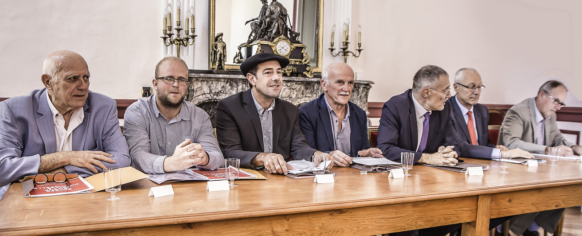 4 André Daguin Anthony Flouret Joël Boueilh André Dubosc Franck MontaugéPierre Ory et Bernard Bonnet 1bis 131017.jpg