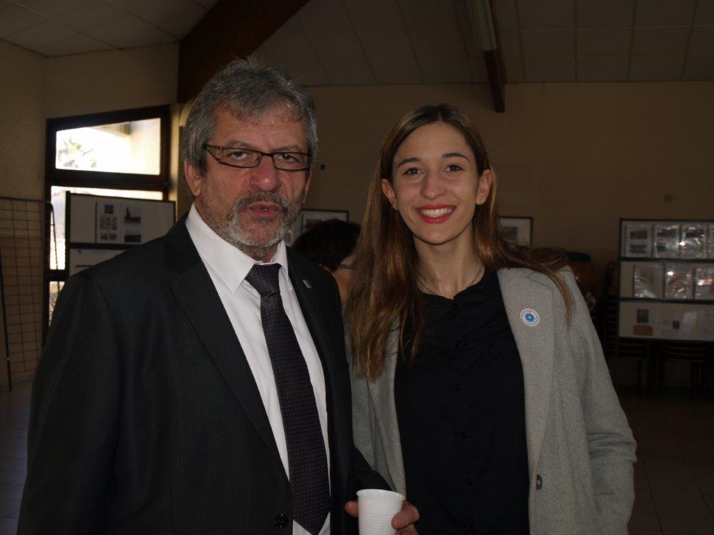 Roger Heiniger, Maire de Pujaudran et Ilona.JPG