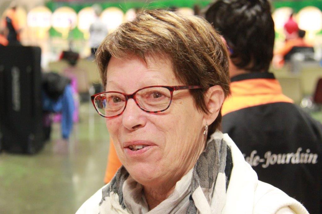 Dominqiue Cadeillan, la présidente du comité départemental du tir à l'arc gersois.JPG