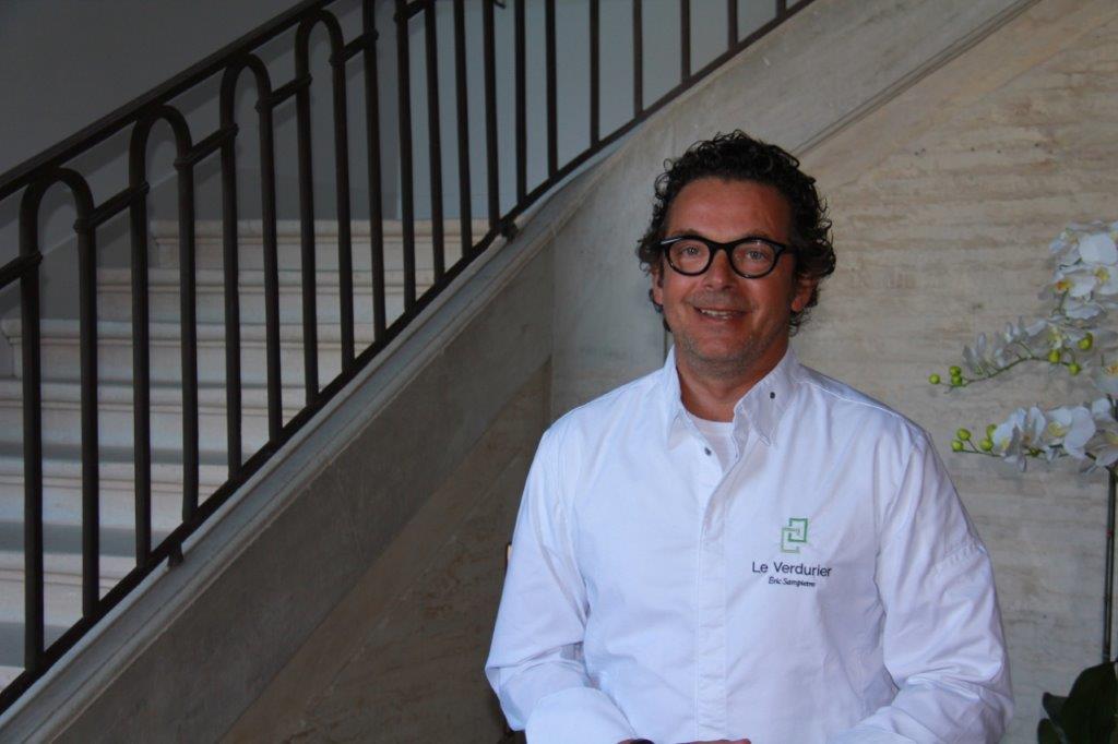 Eric Sampietro, chef superviseur à Drudas, aussi chef étoilé à Condom à la Table des Cordeliers.JPG