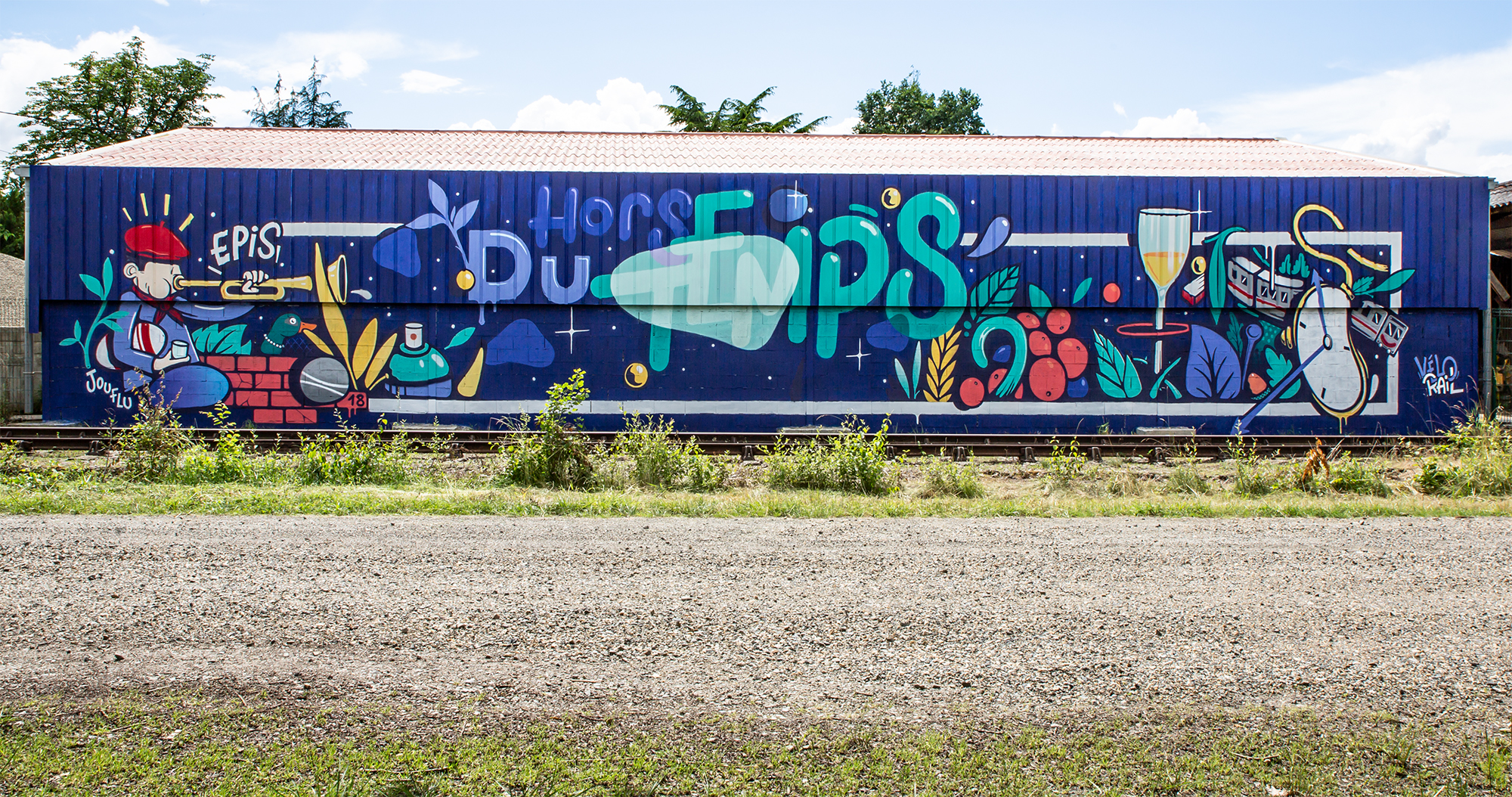 3bis Le mur de graffiti d'Olivier Dupla terminé 1bis 110618.jpg