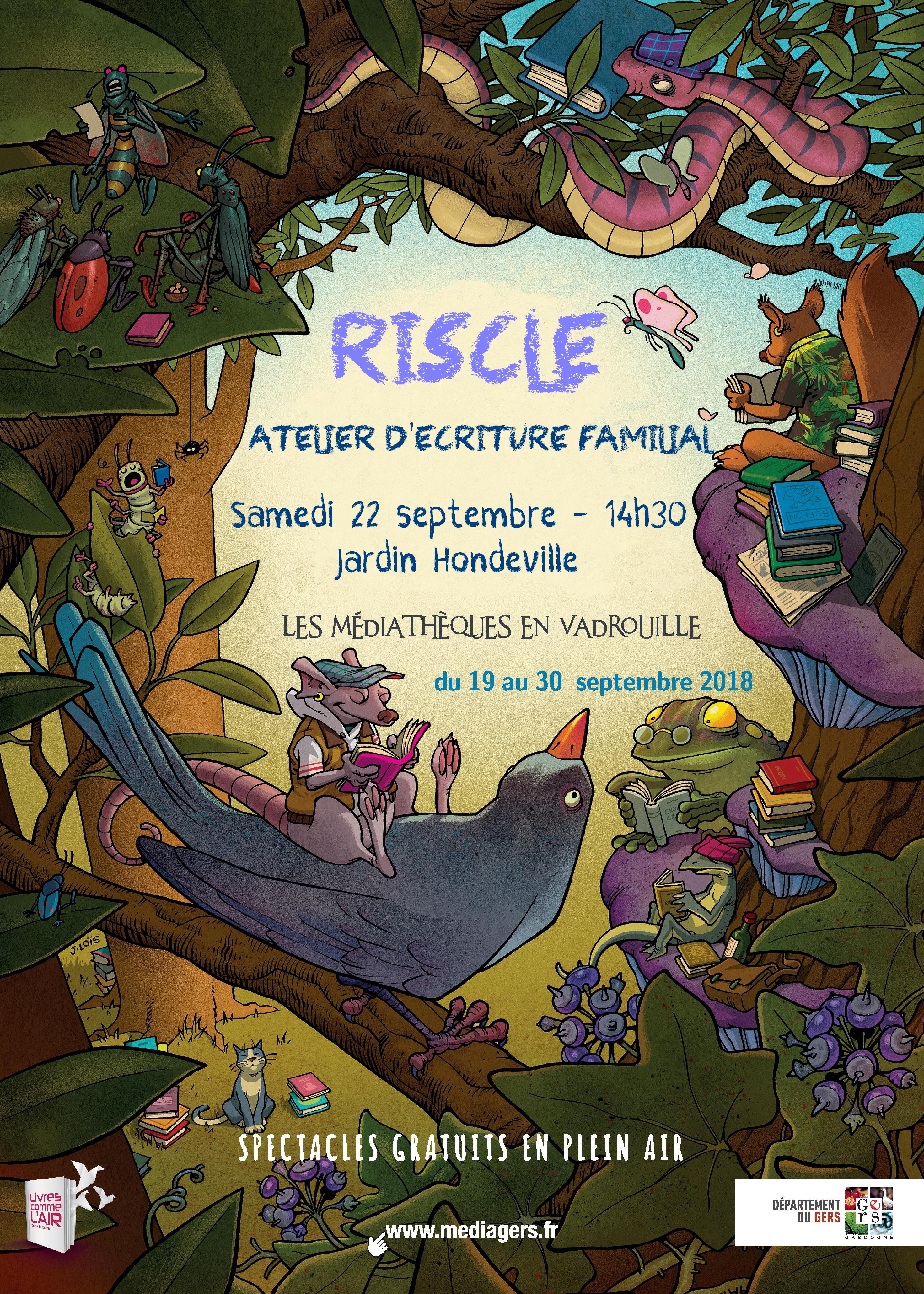 RISCLE MEDITATHEQUE AOUT 2018 Affiche DLA RISCLE.jpg