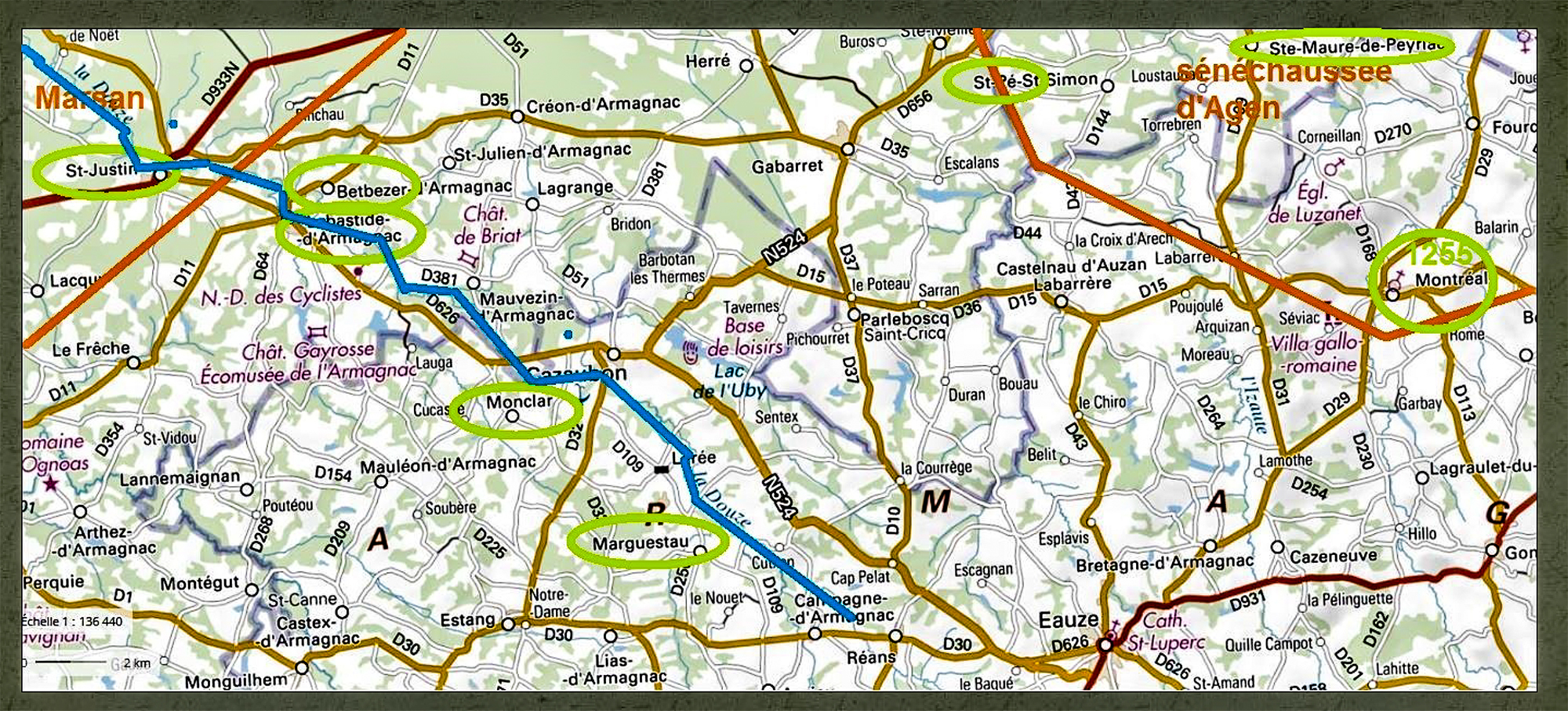 26 Carte des bastides de l'Armagnac doc Pierre Simon 1bis 271018.jpg