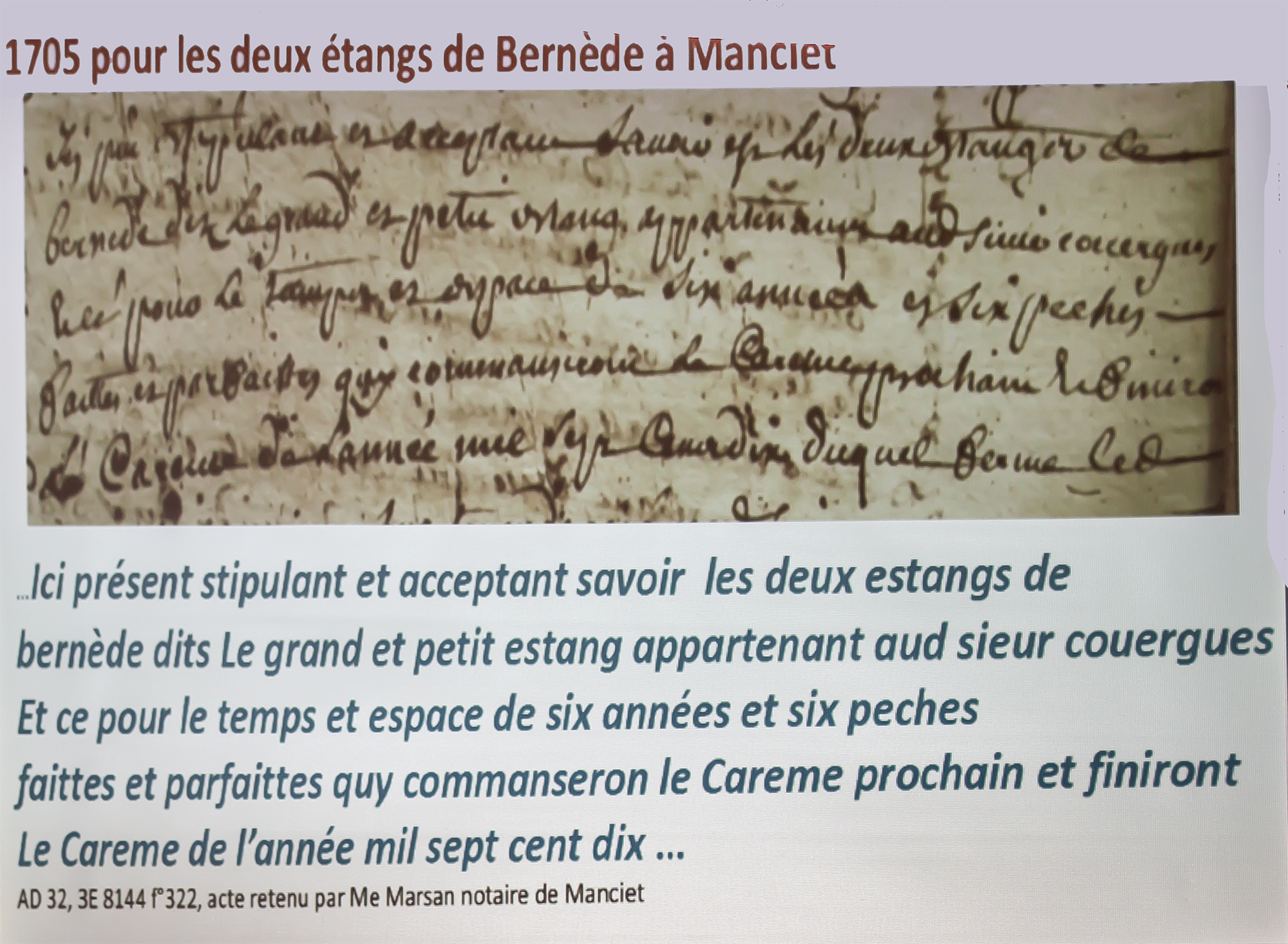 2 Vente de 2 étangs à Manciet en 1705 projetée par Jacques Lapart  1bis 230219.jpg