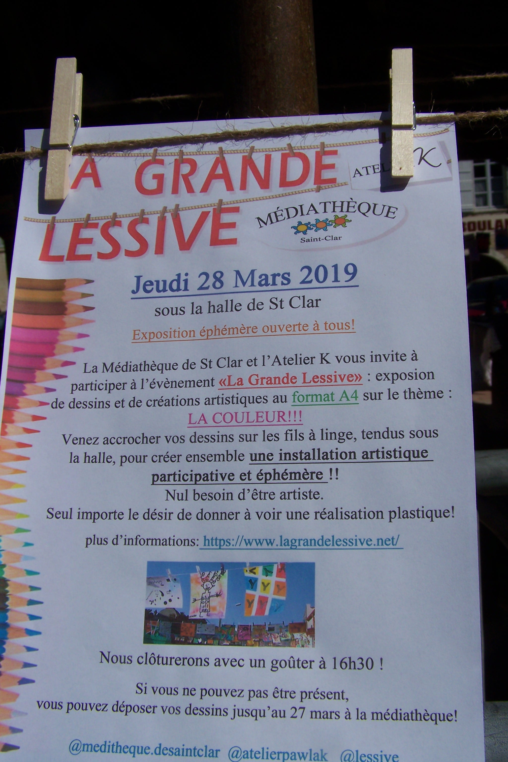 la gde lessive et photo toile expo St Clar 2019 004.JPG