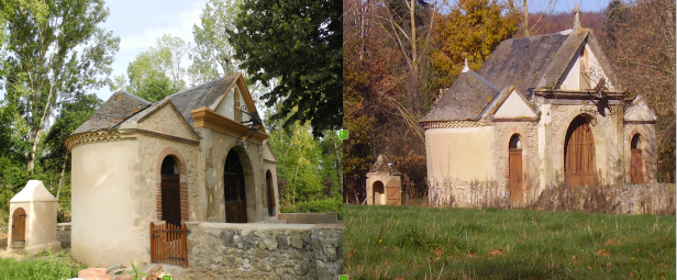 Saintes côté sud après et avant.PNG