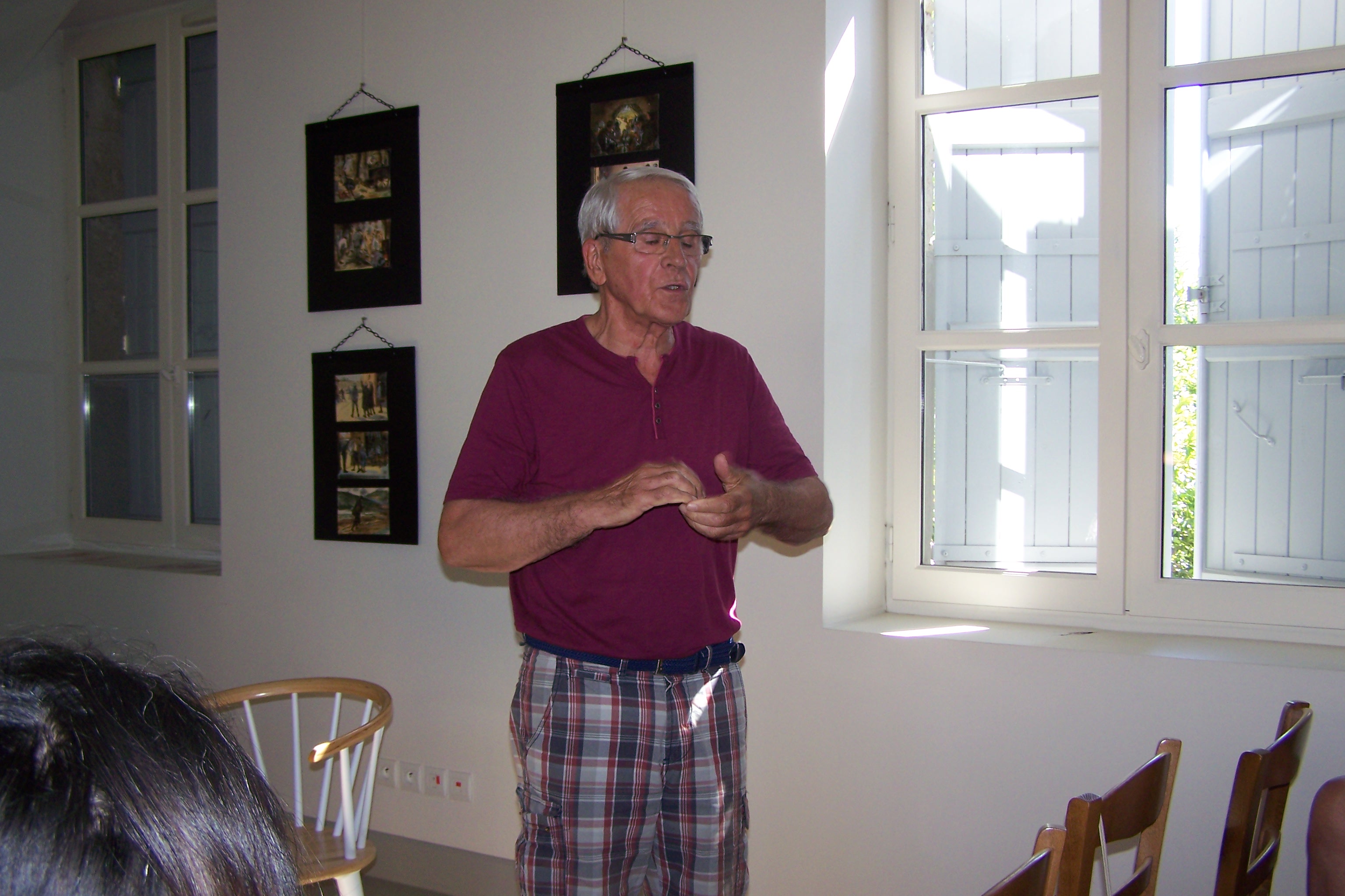 Robert vasquez et Gilles Nicoud sur son expo Rajastan 001.JPG