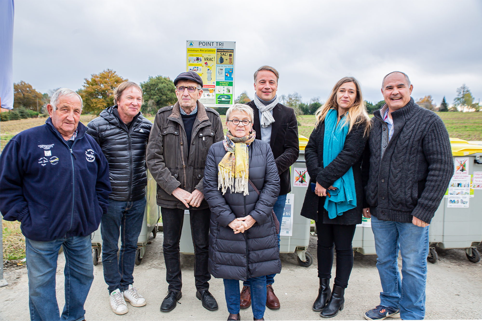 3 Avant dévoilement Lucien Lartigue Eric Artigole Roger Combres Elisabeth Dupuy-Mitterrand Christian Cuvellier Muriel Debets et Richard Daubas 1bis 221119.jpg