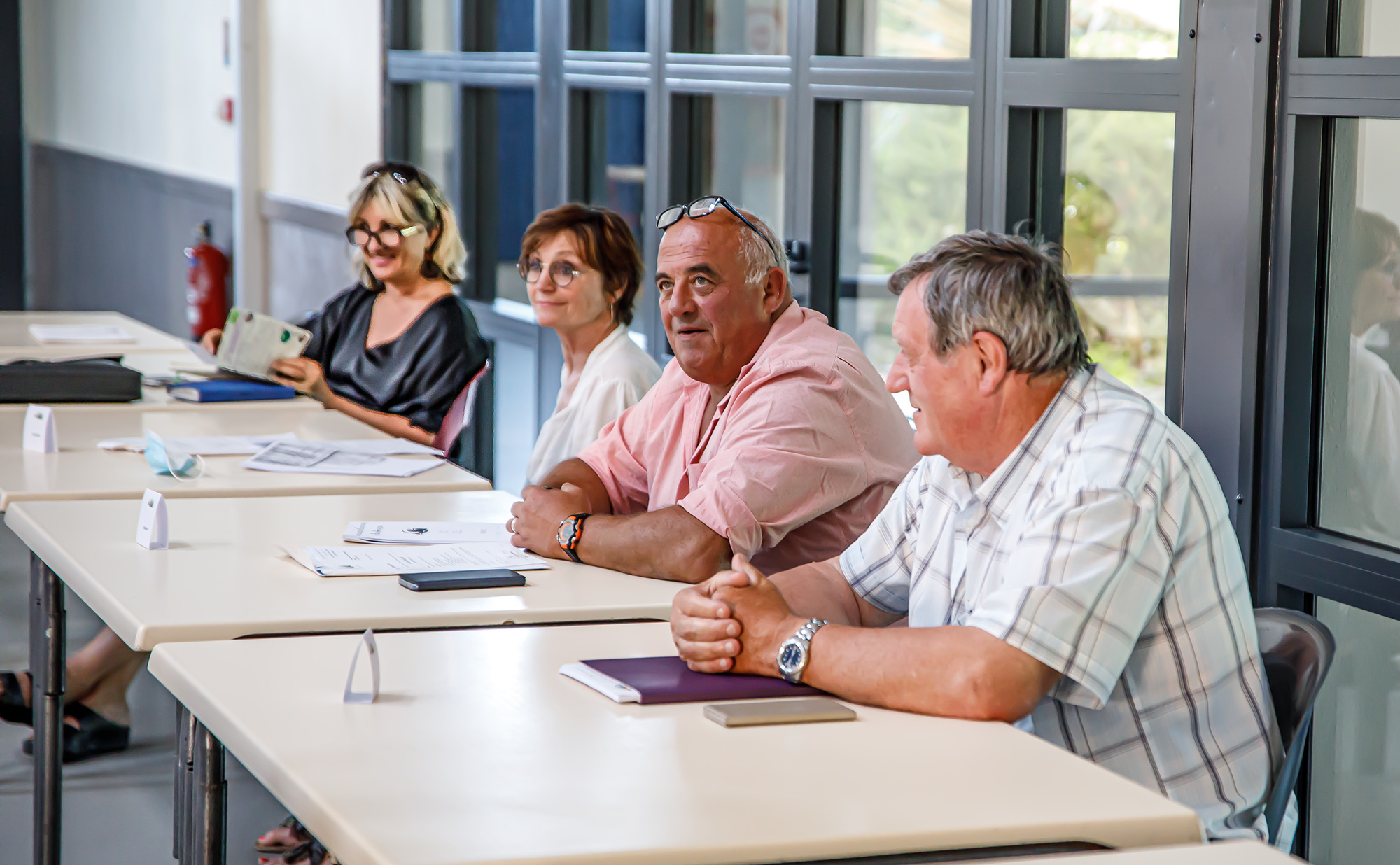 2 Bernard Hamel Daniel Lafforgue Maryse Martinot et Christine Campistron 1bis 300620.jpg