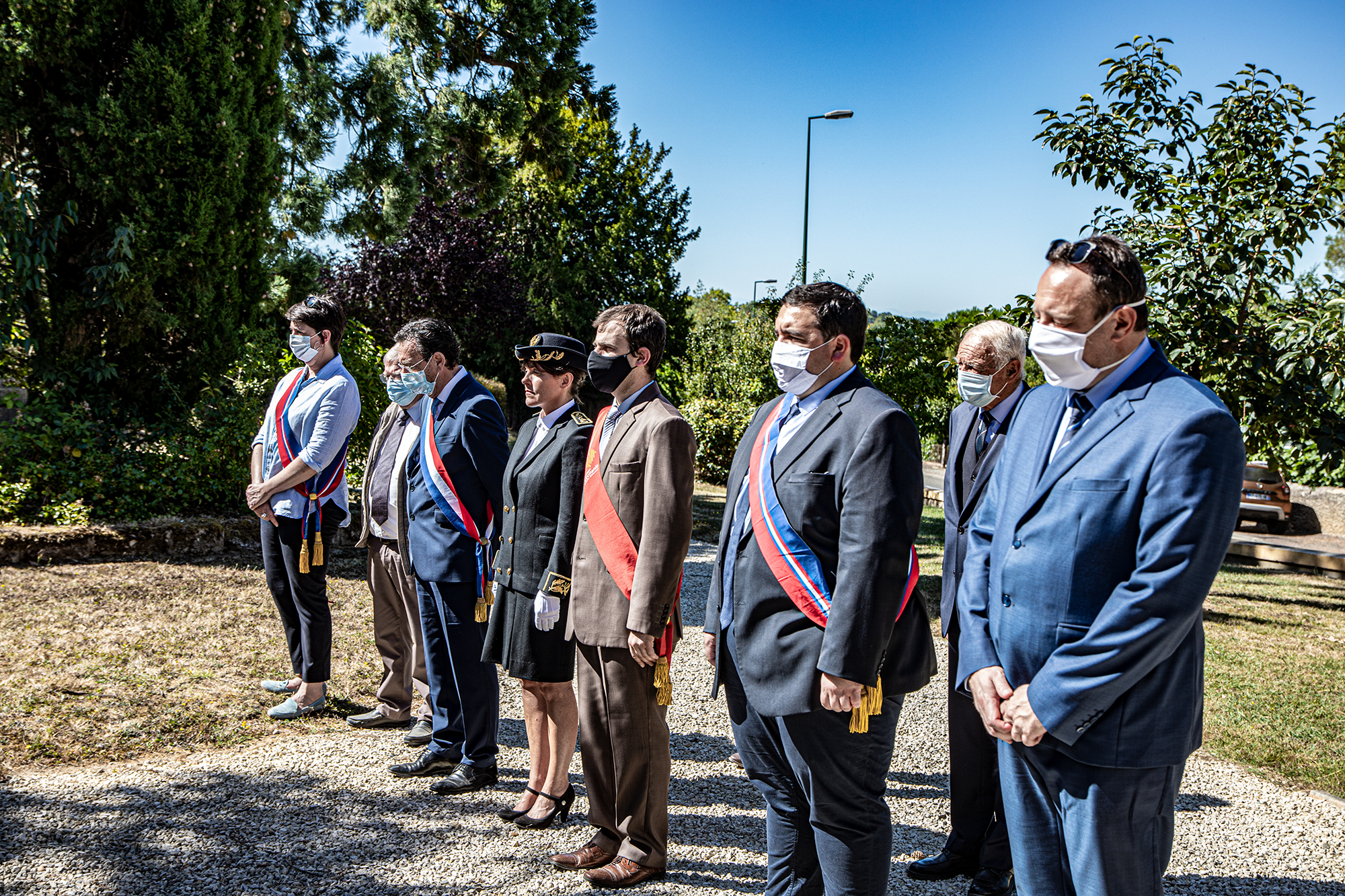 3 Iasabelle Tintané, Raymond Valls la sous-préfète Ronny Guardia-Molleni Vincent Gouanelle et X 1bis 060820.jpg