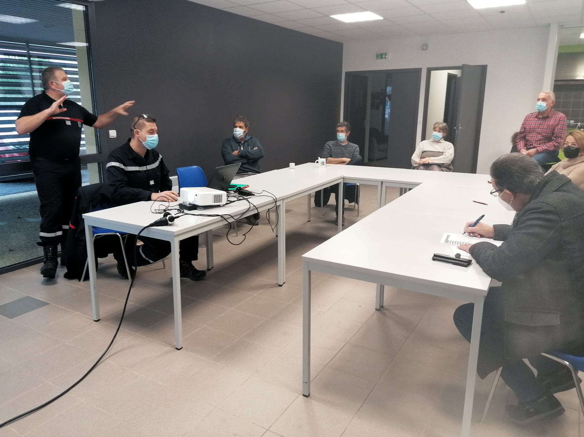 pompiers rencontre avec les maires