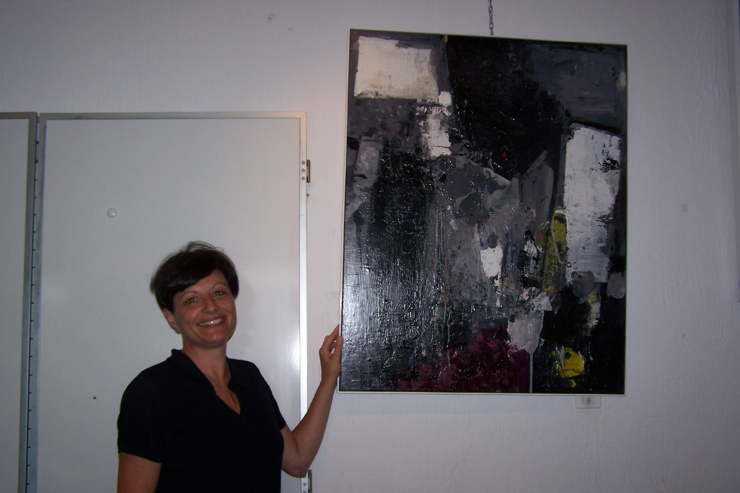 Karine Montecot et toile M. Judan au golf l'isle-jourdain 009.JPG