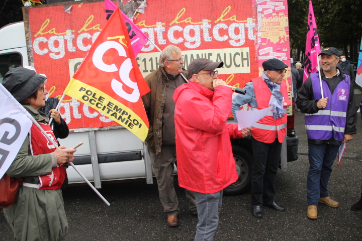 Eric Cantarutti, secrétaire départemental de la CGT