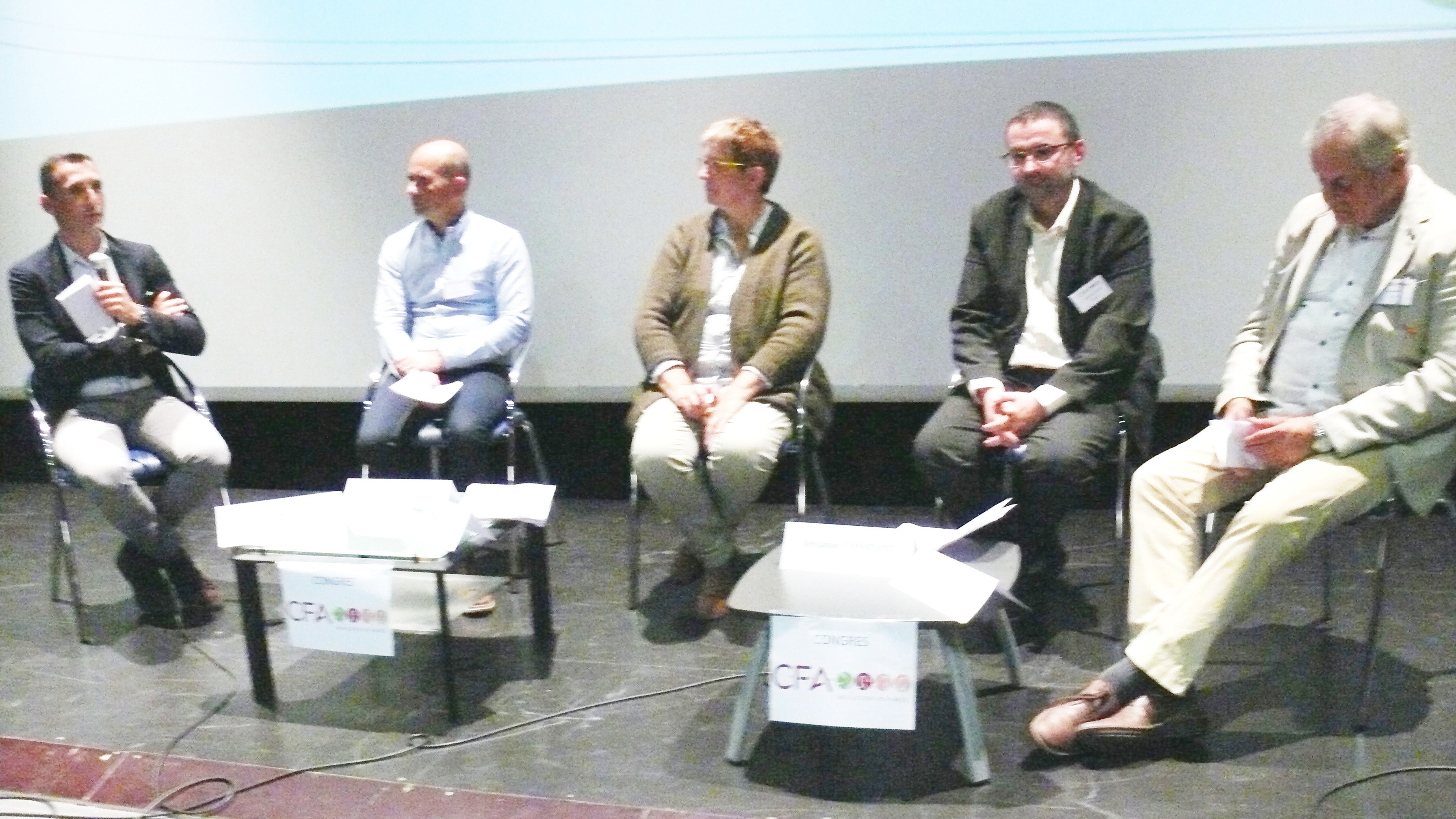 Jean-Michel Schaeffer, président de la CFA, Frédéric Blot, Isabelle Leballeur, Benjamin Constant et Y ves Mercier