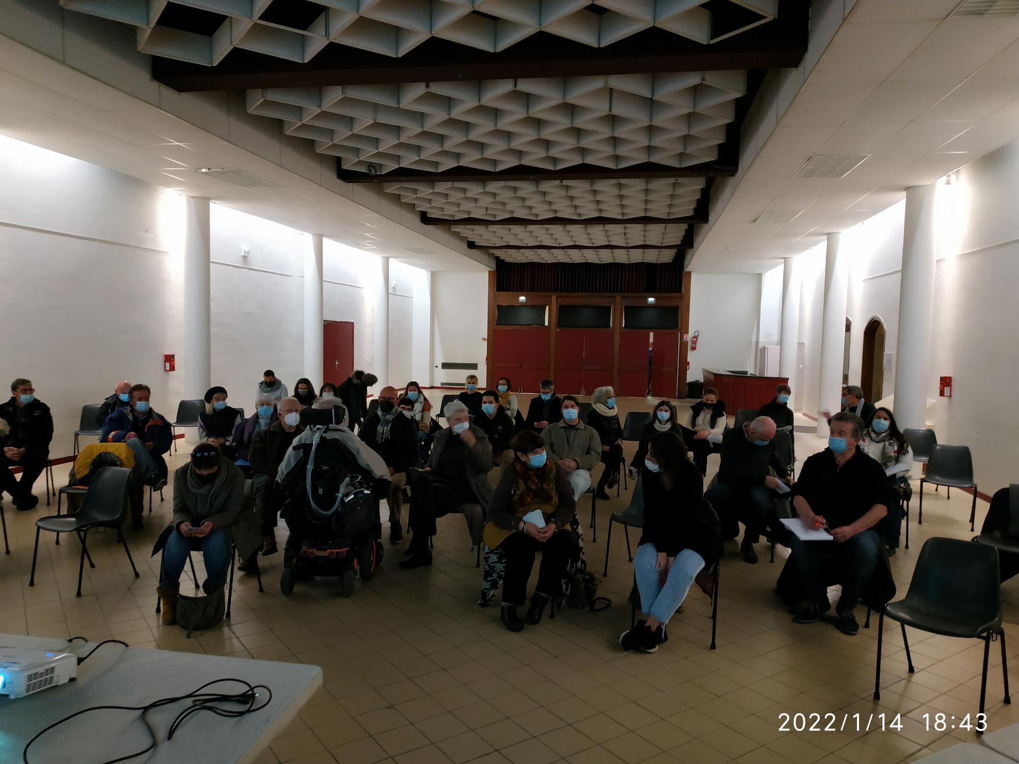 réunion salle des fêtes janvier 2022