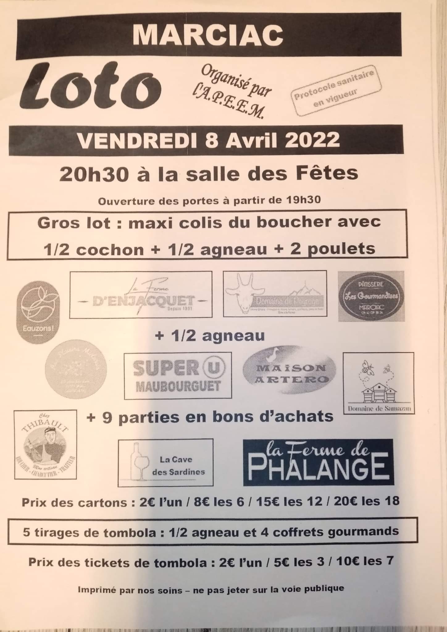 affiche loto