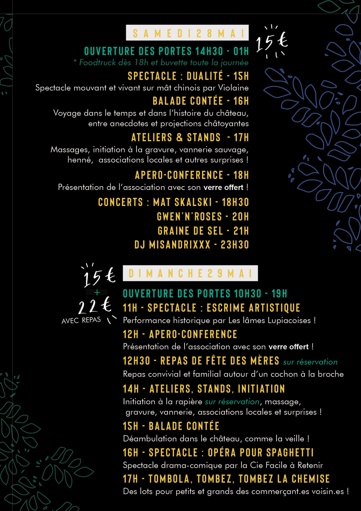 Suite du programme
