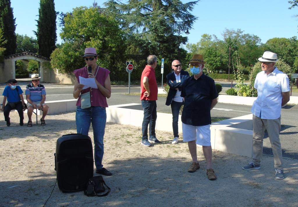 Lydie Toison dans son allocution