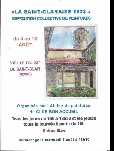 affiche peinture  la saint claraise.JPG