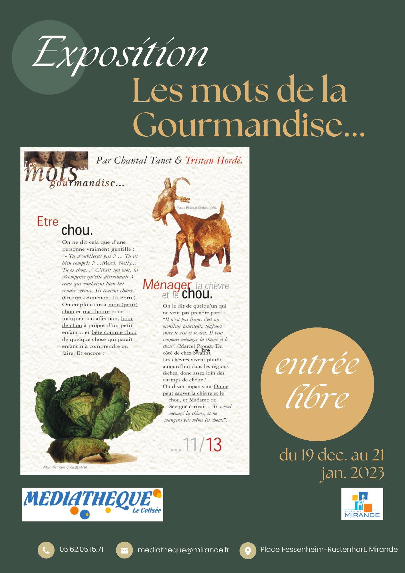 Exposition: Les mots de la Gourmandise ...