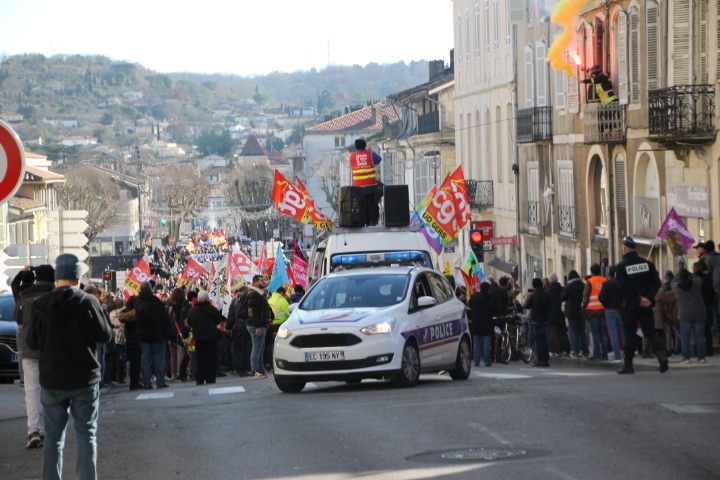 Du haut de l'avenue Alsace Lorraine...