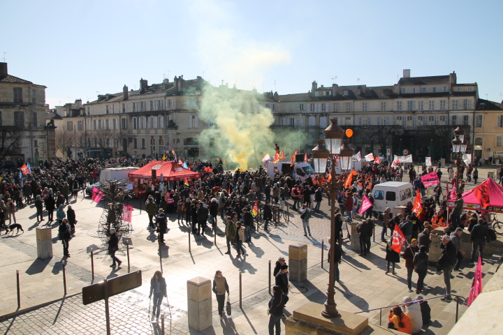Arrivée place de la Libération