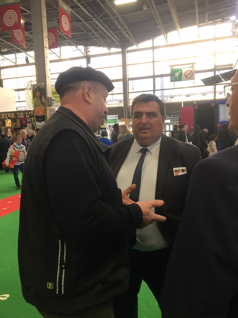 Avec le député  David Taupiac