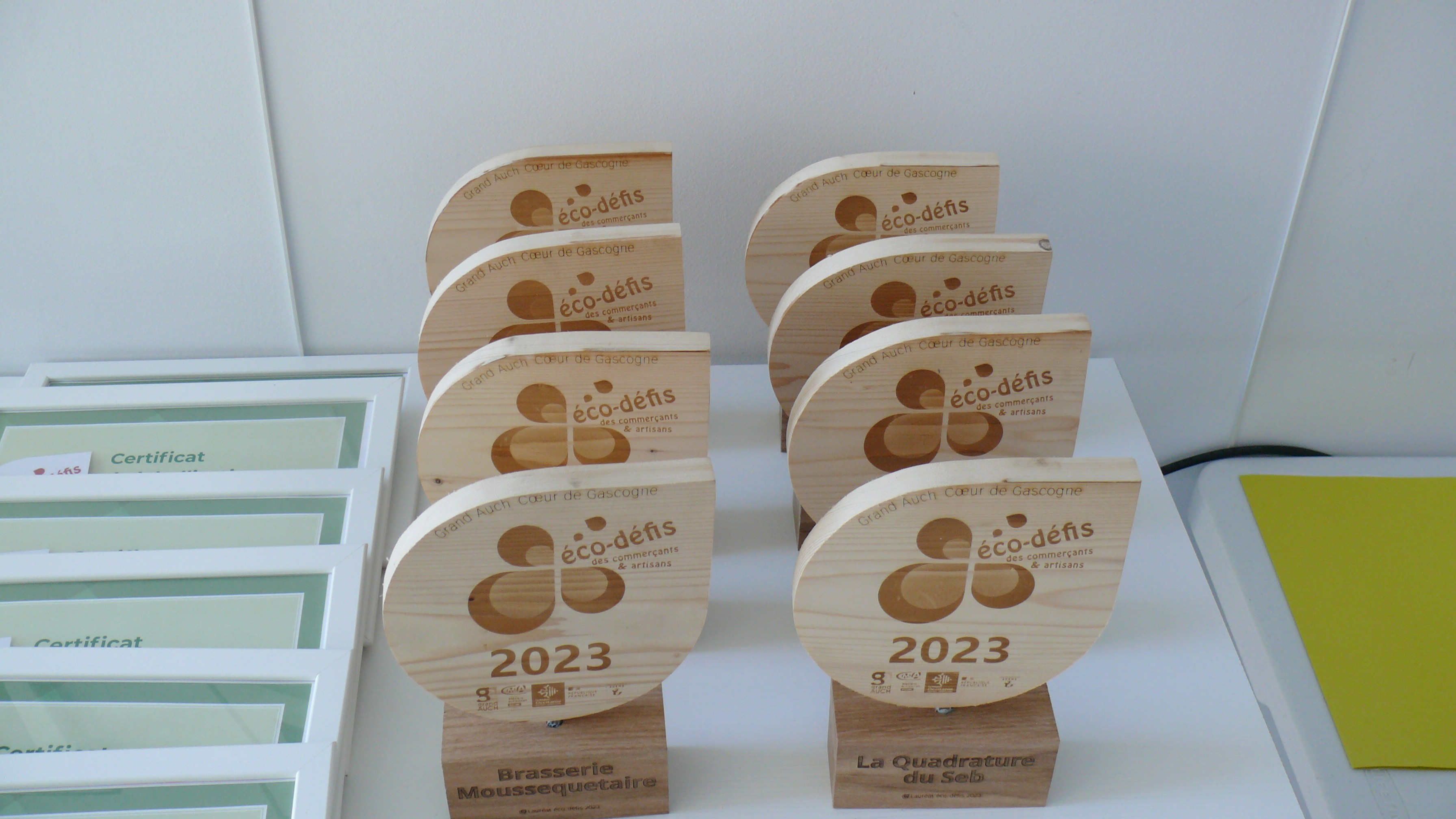 Les trophées label Eco-défis.