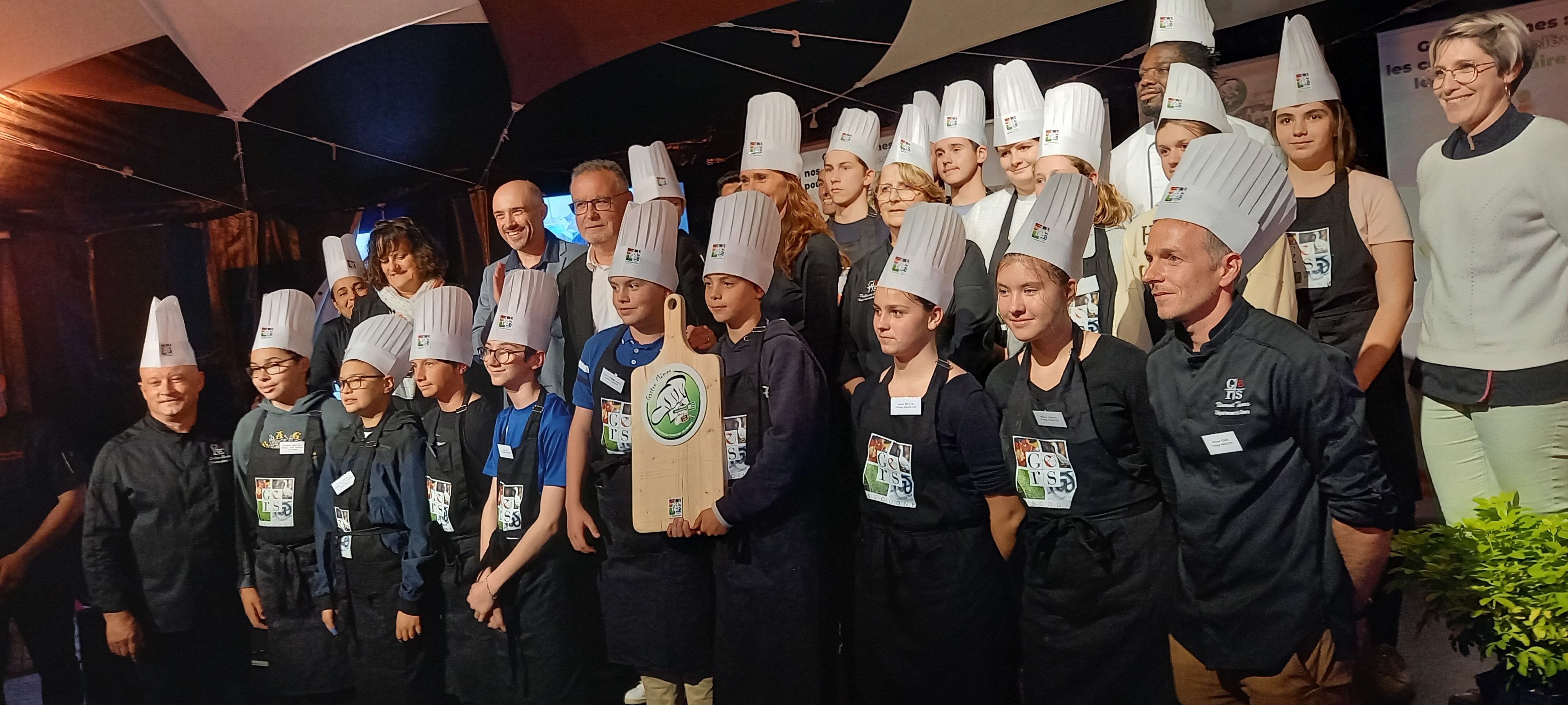 Tous les participants au concours Gastro'Mômes.