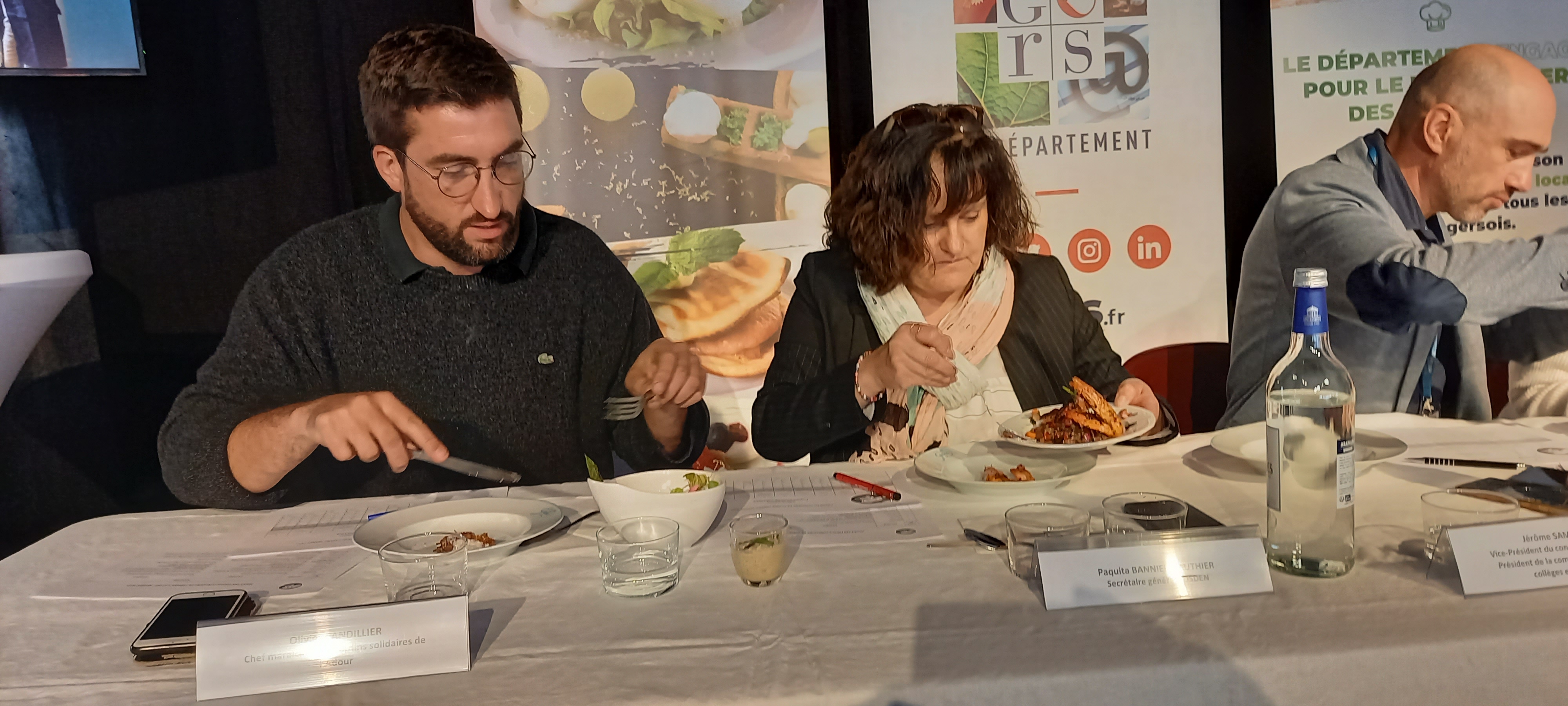 Dégustation du jury.