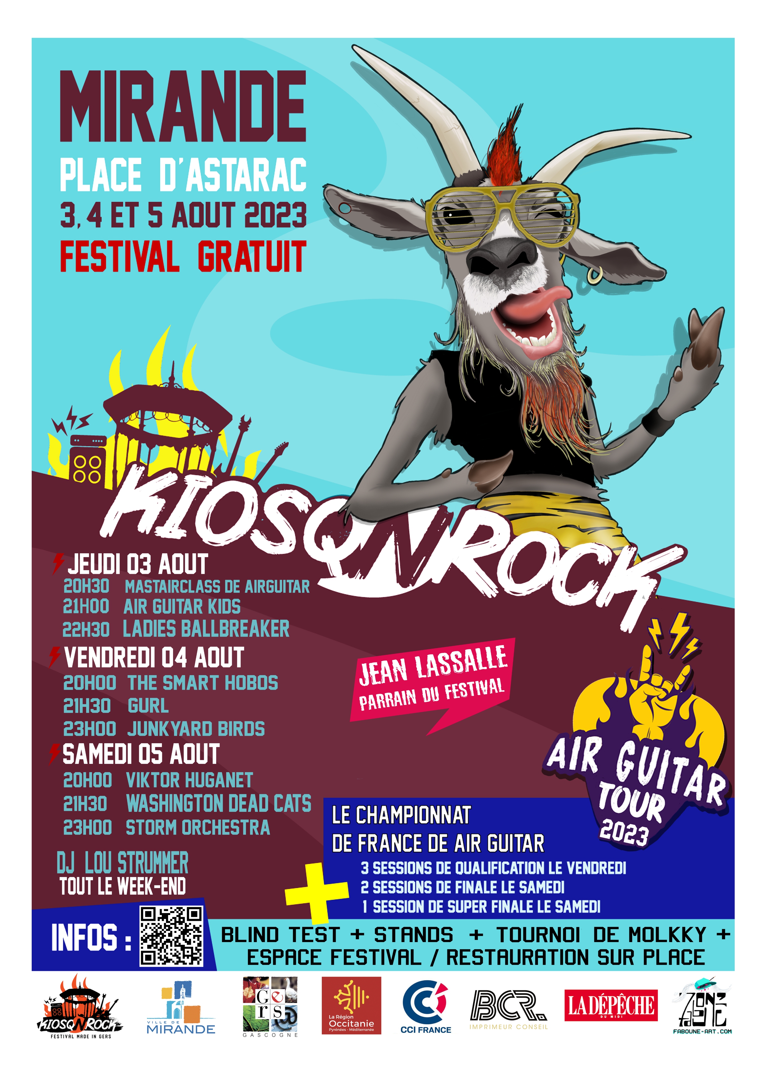 Affiche du festival Kiosq'n rock