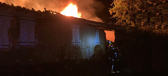 incendie sarrant ©SDIS32