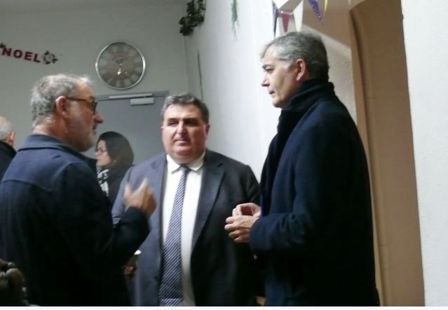 Le directeur de Louise de Marillac, Laurent Viallex, s'entretient avec le préfet du Gers et David Taupiac.