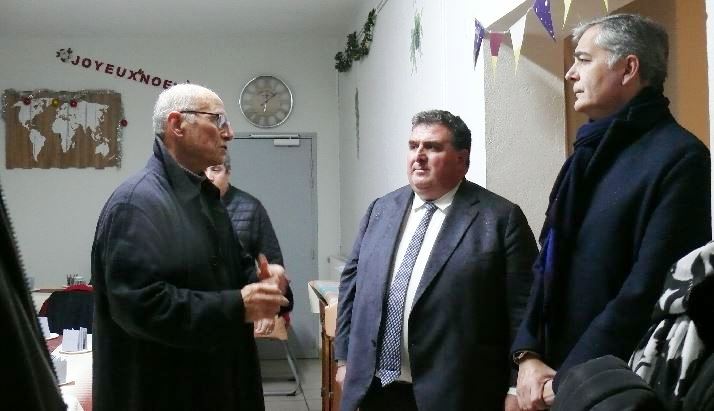 Le président de Louise de Marillac s'entretient avec le préfet du Gers et David Taupiac.