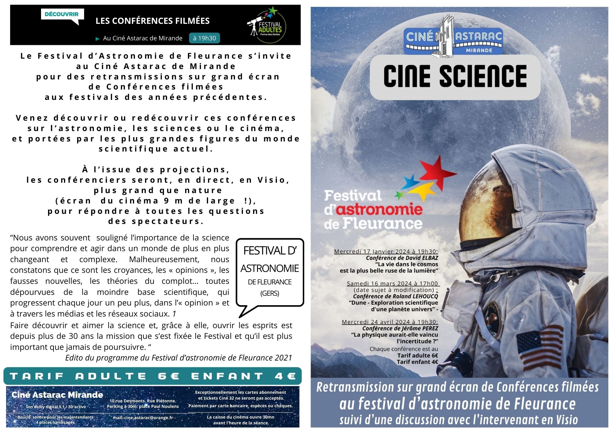 Flyer "La tête dans les étoiles" 1