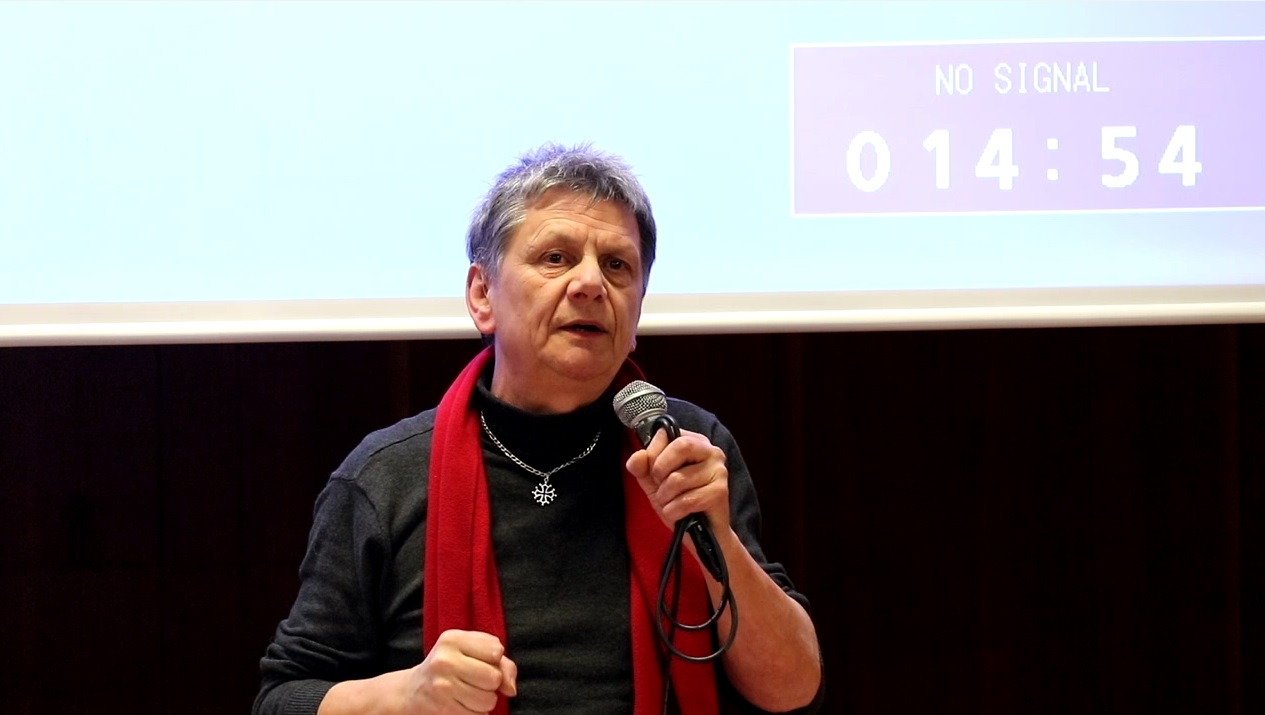 Jean Luc Davezac - Président de la Fédération des Pays Unis et de Bastir Occitanie / Européennes 2024 -- Narbonne - 27-01-2024.