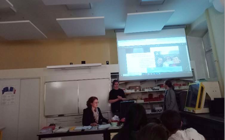 A tour de rôle les collégiens ont commenté leur voyage.