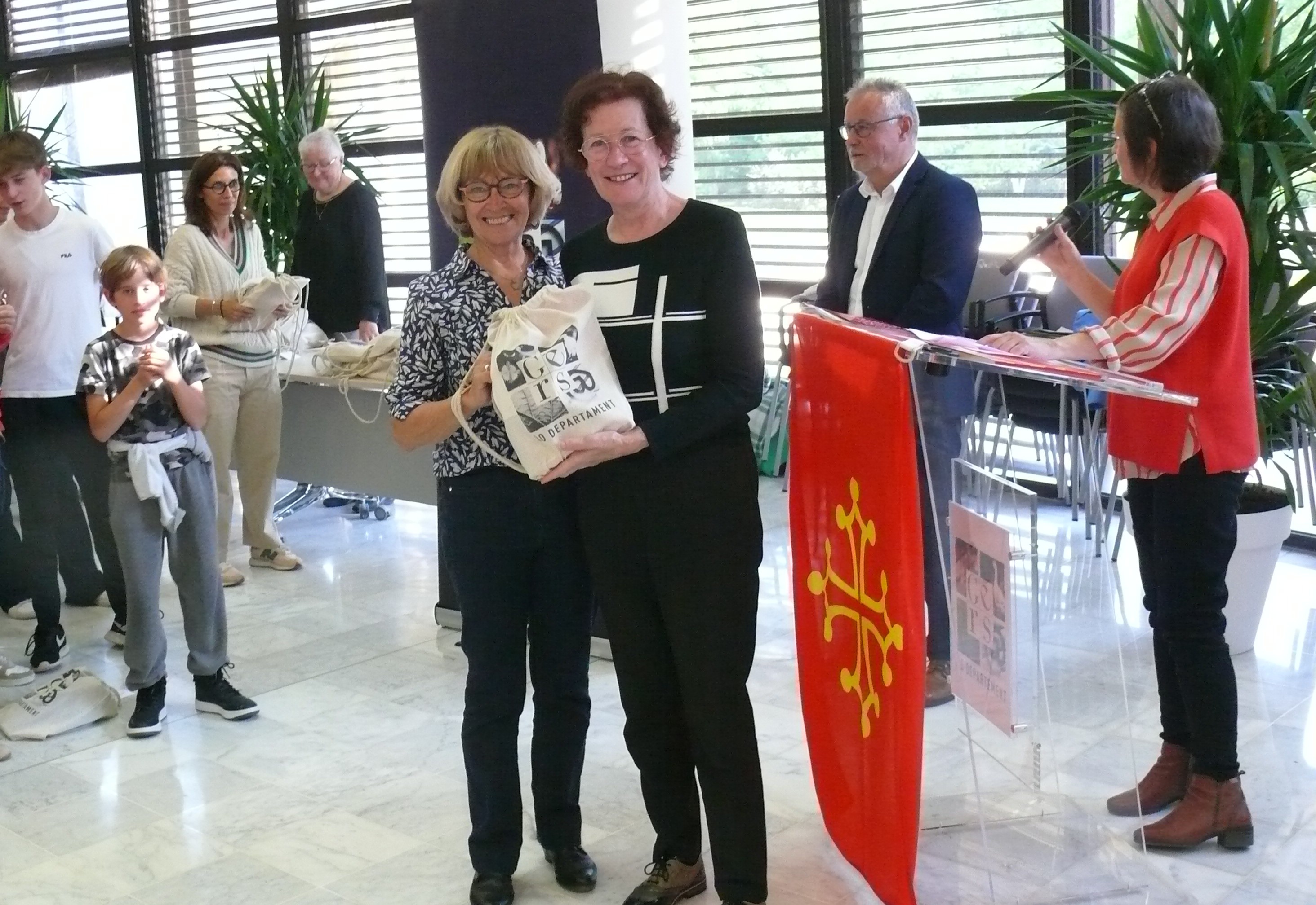 Remise de prix.