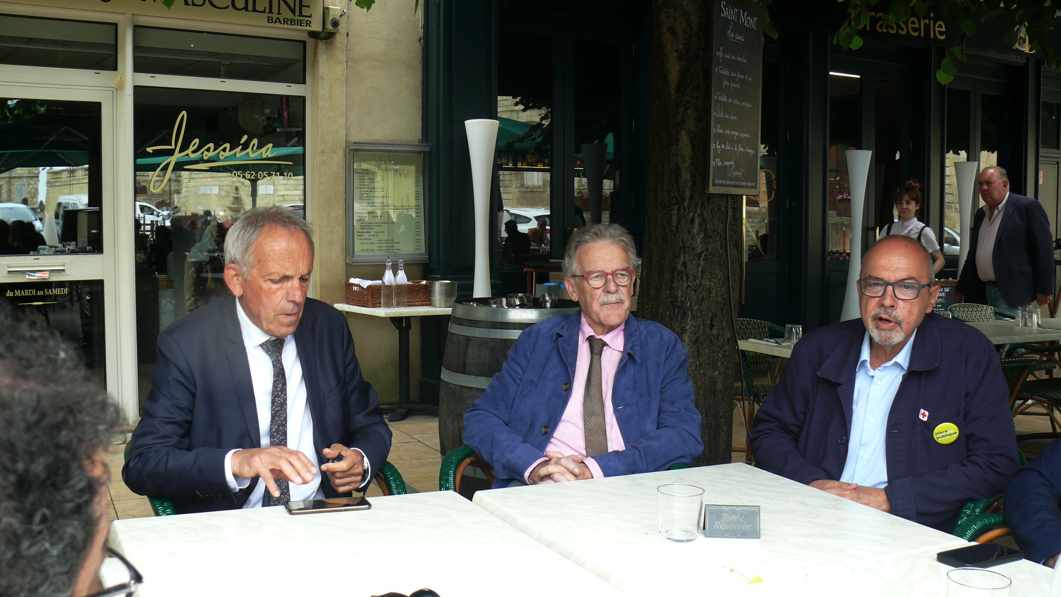 Christian Laprébende, Bernard Pensivy et Philippe Malbay lors de la conférence de presse.