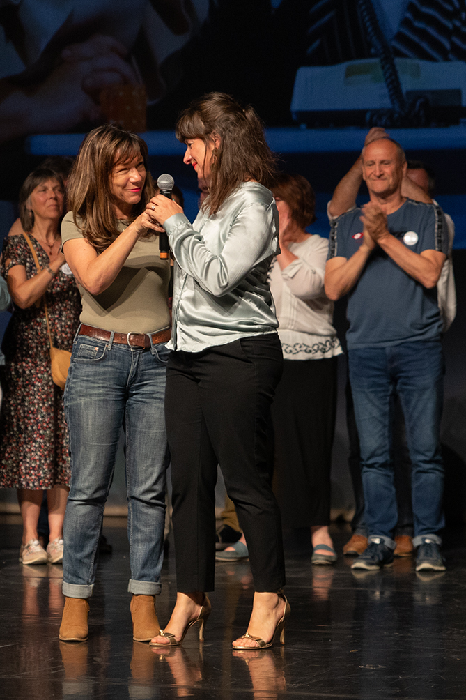 Muriel Abadie, Présidente de L'EPCC et Fanny Pagès, la directrice