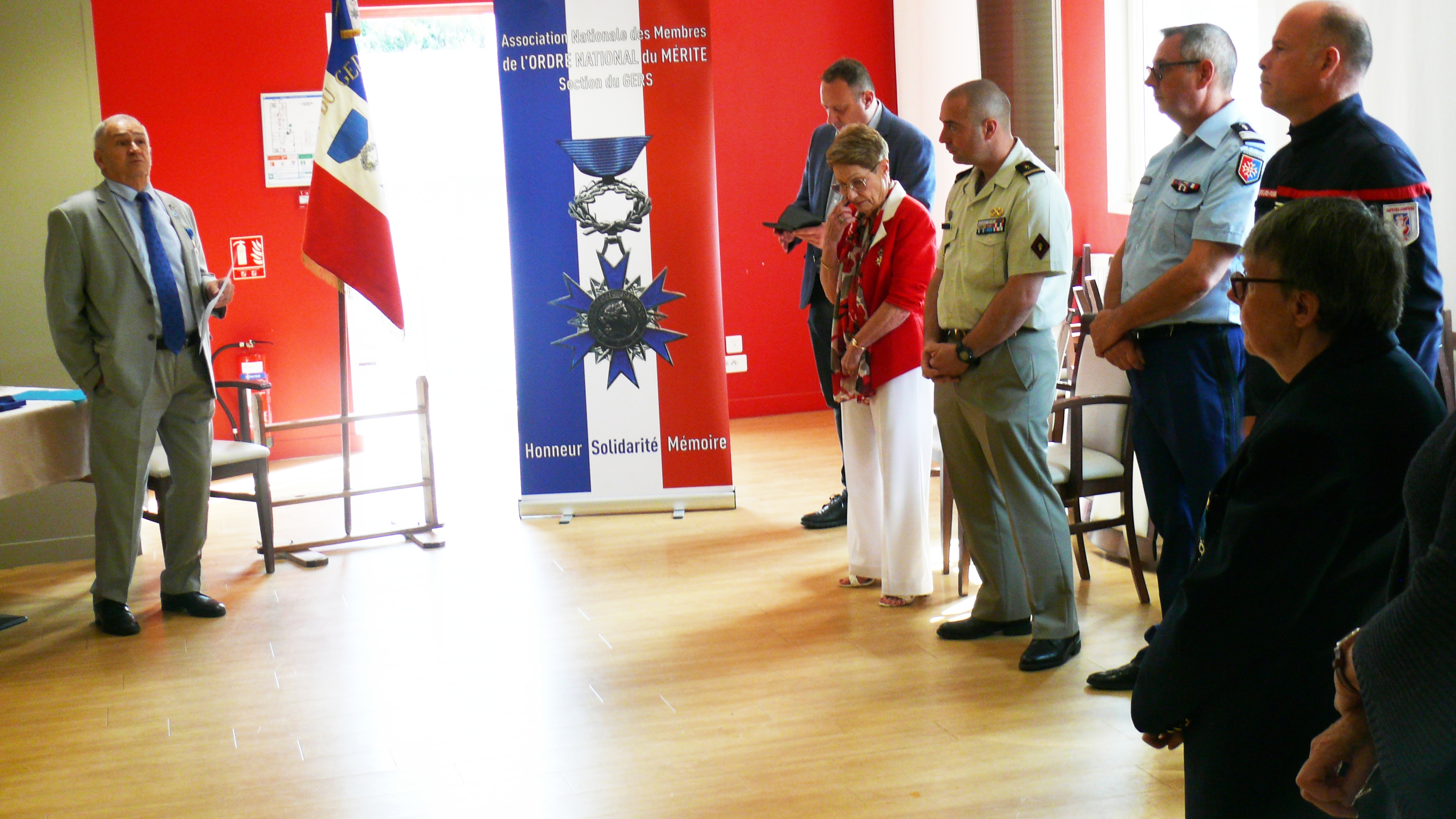 Le lieutenant-colonel, Jean-Claude Baurens, a retracé l’historique de l’Ordre National du Mérite.