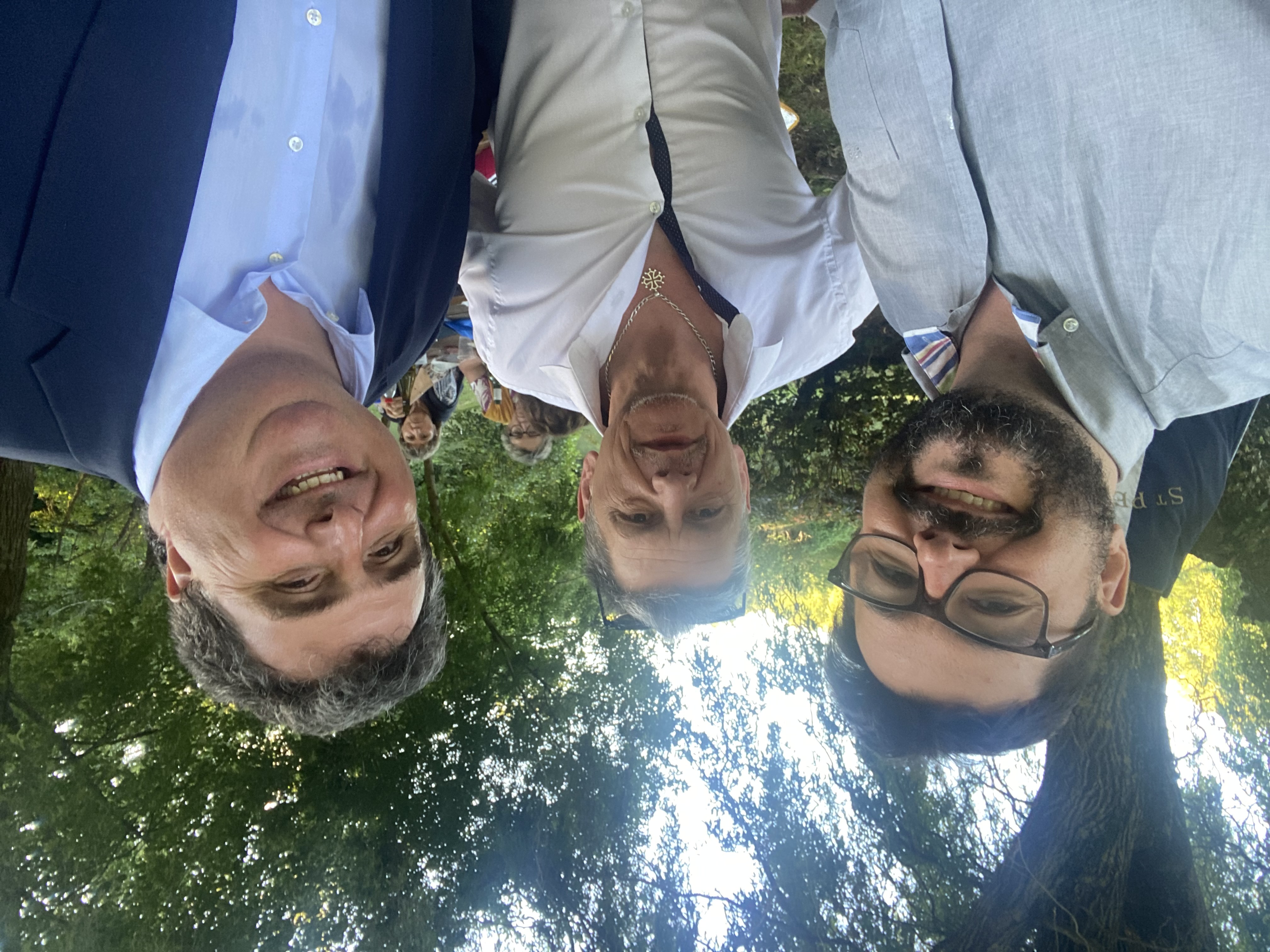 Alexis Boudaud d'Ecologie Autrement, Jean-Luc Davezac de Bastir Occitanie en soutien à David Taupiac