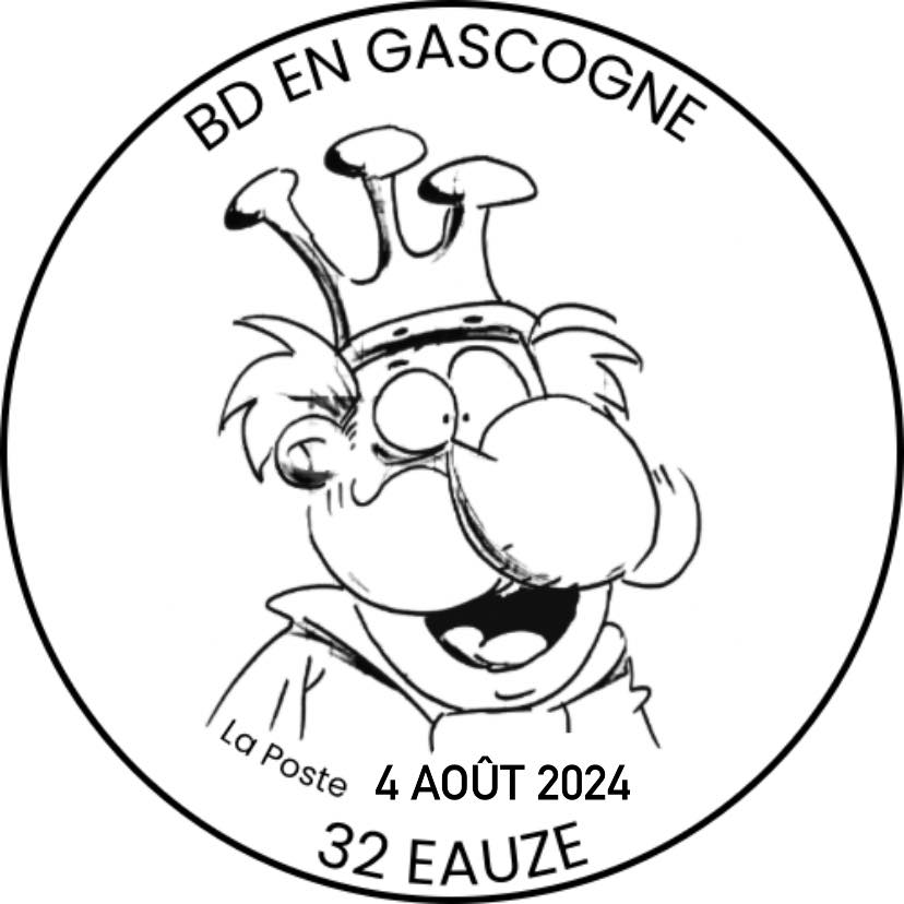 Timbre à date dessiné par MIC.