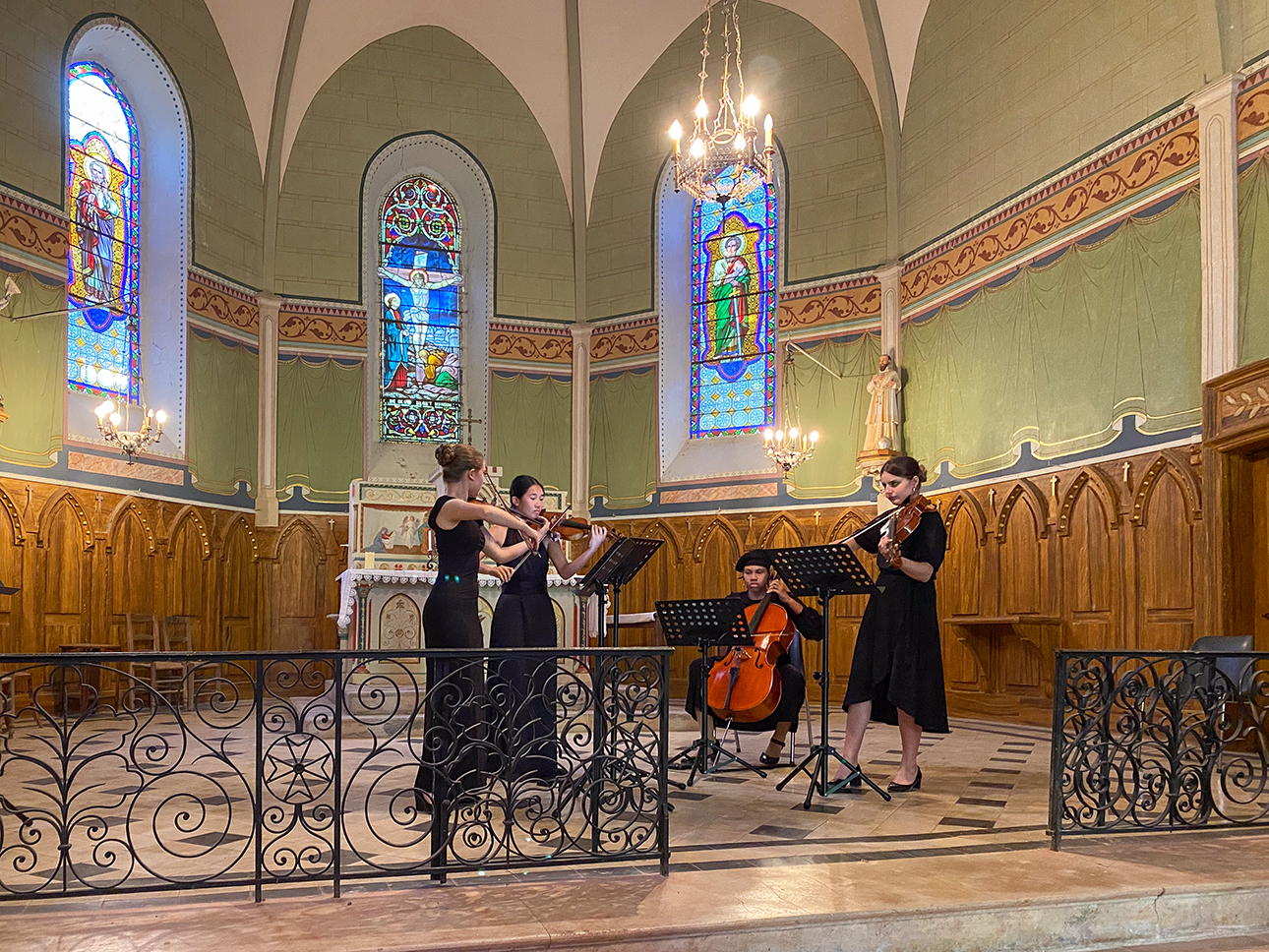 Cecilia O'Malley, Alison Chung (violons), Khalilah Muhammad (violoncelle) et Callia Murray (alto)