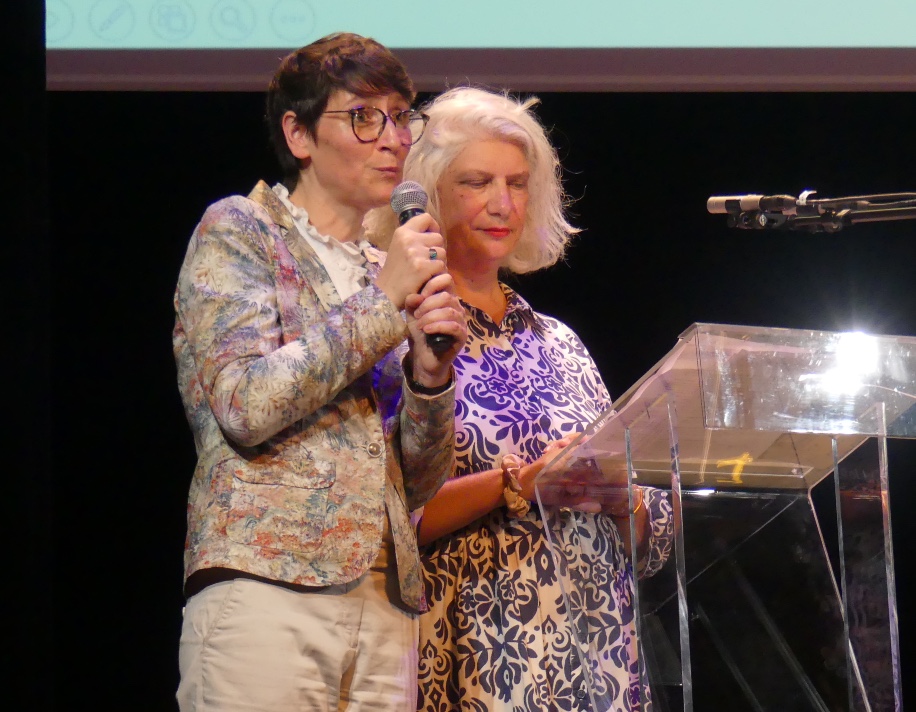 Clotilde Coueille et Sabine Chaignard, ordonnatrices de la soirée