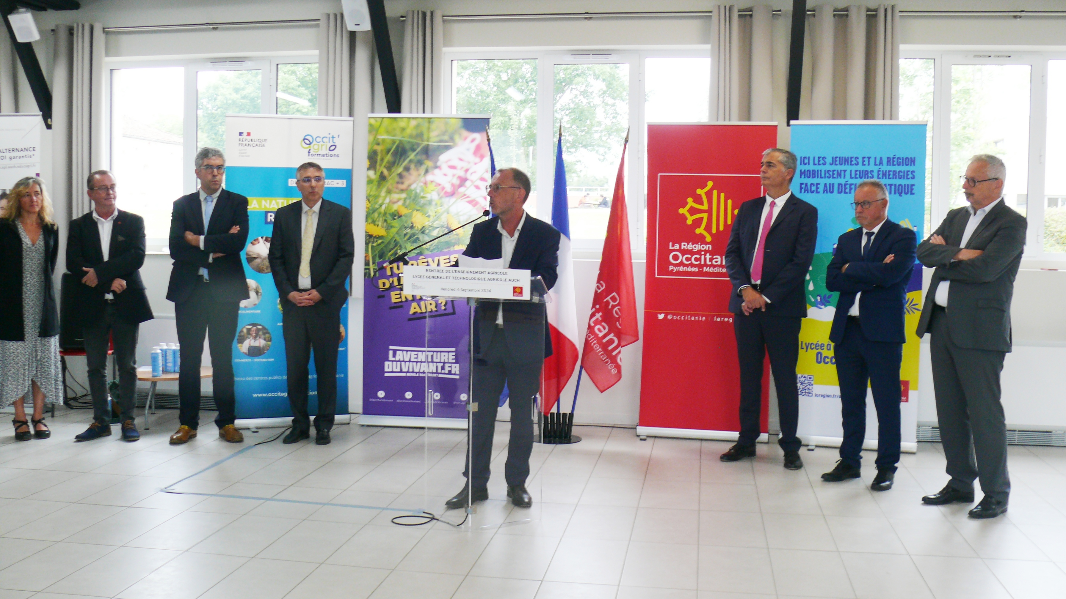 Le directeur Vincent Labart lors de son discours.